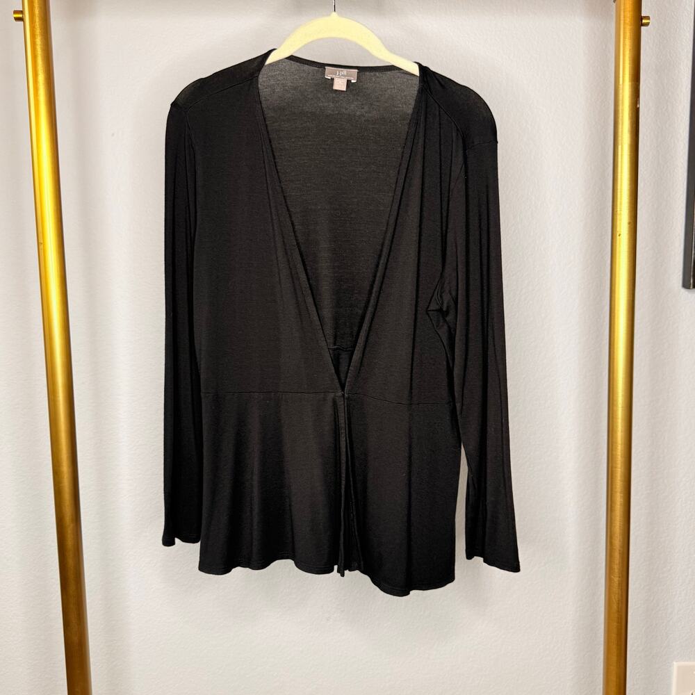 J.Jill Wearever Collection  Stretch Front Tie Versatile Sweater
